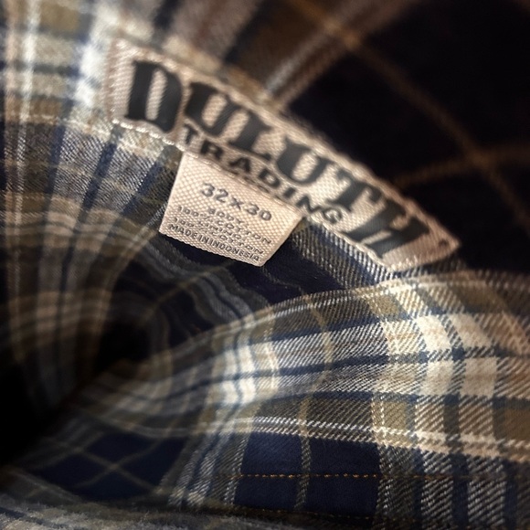 Duluth Trading Co. Plaid Bootcut Jeans - Picture 3 of 11